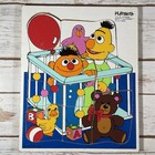 Vintage Playskool Sesame Street Wooden Puzzles Lot Bert Ernie  Big Bird   Snuffy