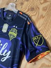 Adidas Seattle Sounders Fc Purple Haze Jimi Hendrix Jersey Soccer Mens S 2001-02