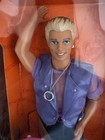 Earring Magic Ken 1992-first Matel Ken Doll With Edgy Approach-nrf Excellent Box