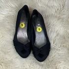 Bandolino Black Flats With Bow Detail B Flexible Size 9