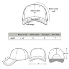Blank Baseball Cap Adjustable Unisex Plain Solid Color Casual Sports Hat