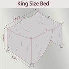 No-see-um Mesh Square Mosquito Net For King Size Bed 2 Openings Netting Mosquito