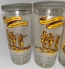 4 Montana Territory Centennial Statehood Diamond Jubilee Drinking Glasses 1964