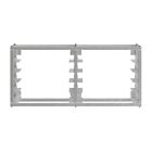 10 Tier Wall Mounted Half Size Sheet   Bun Pan Rack  40 In  X 13 In  X 18 In 