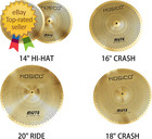 Low Volume Cymbal Pack Golden Mute Cymbal 14 hi-hat 16 crash 18 crash 20 ride