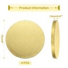 4pcs Cake Boards  6 Inch Round Cake Drum Circle Cake Base Gold