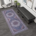 Gln Rugs Saphirya - Machine Washable Area Rug - Turkish Navy off Whit Home Rugs