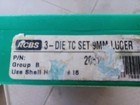 Rcbs 3-die Carb Tc Set 9mm Luger  Used    u4 