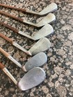 Antique Hickory Wood Shaft Golf Macgregor Duralite Stainless 6 Club Iron Set