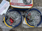 1525-s Les Schwab Quick Fit Diamond Pattern Snow Tire Chains Never Used