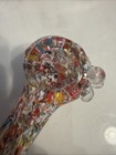 4    Glass Tobacco Pipe Deep Bowl Confetti Heavy Carb Left Side Free Ship        