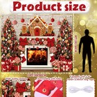 Christmas Backdrop For Photography Xmas Tree Stocking Candy Gift Polyester Ba   