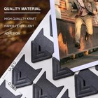 Chiallco 120 Pcs Acid Free Photo Corners Self Adhesive Black For Scrapbooking