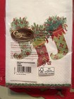 Caspari Christmas Decorative Stockings Ivory Triple Ply Paper Napkin Set