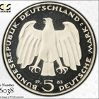 Germany  Federal Republic  5 Mark 1983-j  Pcgs Pr67dcam  Karl Marx