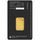 10 Gram Perth Mint Gold Bar  new W  Assay 