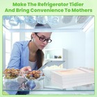 Cobee 6 Pack Freeze Breast Milk Storage Bags Flat Organizer  Space Fridge    