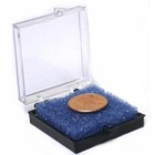 6 Plastic Clear Lid Container W  Foam Jewelry Coins Beads Gems Display Cases