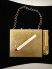 Vintage Double Sided Carry All   Minaudiere - Cigarette Compact Mirror Case Rare