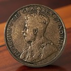 1918 Canadian Large One Cent Coin Canada George V Penny Km  21 Lot C10-253