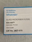 200  Whatman Grade 934-ah Glass Microfiber Filter Paper 70mm Circles 1827-070