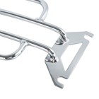 Chrome Solo Seat Luggage Rack For Flhtc Touring 1997-2024