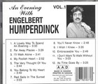 An Evening With Engelbert Humperdinck - Volume 1 - Excellent Condition