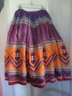 Vintage Seminole miccosukee Patchwork Skirt Native American Handmade Tribal Art