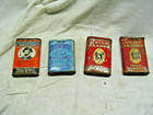 Four Name Brand 1936-1949 Pocket Tobacco Cans