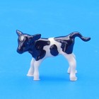Hagen Renaker Miniature Calf Holstein Tail Out Vintage Baby Cow Figurine  rare 