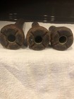Vintage Wooden Textile Mill Industrial Beehive Spool Bobbin Spindle Set Of 3
