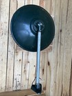 Vintage Jackson Green   White Porcelain Enamel Gas Station Barn Light - Working