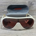 Vintage Bausch   Lomb Wings Sunglasses With Wraparound Leather Blinders   Case