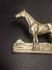 Trophy   Gold Toned Metal Horse Figural Vintage 1950   s Made In Usa Newold Stock