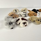 Vintage 1990s Galoob Mini Pound Puppies Lot Of 13 Dogs Plush Toys