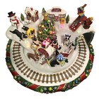Danberry Mint Boston Terrier Winter Wonderland    lighted Christmas No Train Read