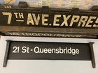 Ny Nyc Subway Roll Sign 21 Street Queensbridge Long Island City Queens 63 Street