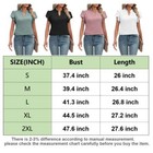 Womens V Neck Pullover Loose T Shirt Short Sleeve Ladies Base Tops Blouse Summer
