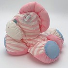 Vintage 1991 Fisher Price Puffalump Horse Pony Pink Striped Plush Toy