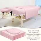 9 Pcs 3 Set Microfiber Massage Table Sheets Set Bulk Includes Flat Sheet  Fit   