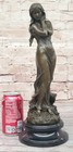 Exquisite Art Bronze Sculpture Of A Stunning Maiden Hot Cast Signed Milo