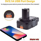 Adapter For Milwaukee 18v Li-ion Battery To For Ryobi 18v Power Tool W usb Port