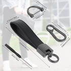 Microfiber Leather Car Keychain  Car Key Chain Holder With 3 Keyring And Screwdr