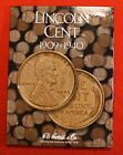 1909-1940 Lincoln Cent Harris Folder Book 84 Coins 5 Missing Nice Circulated Lw2