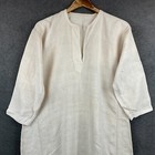 Antique Hand Embroidered Peasant Dress Ukrainian Vyshyvanka Hemp Shirtdress