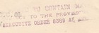 1944 South Africa Cover  supposed To Contain Matter        Executive Order 8389 