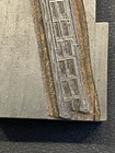 Antique Letterpress Printer   s Block Ladder Image Metal On Wood 3 5 8   