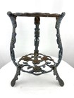 Vintage Antique Victorian Cast Iron 2-tier Plant Stand Pot Pedestal Rose Floral