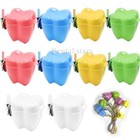 30x Baby Tooth Keepsake Box Organizer Container Milk Teeth Storage Case Colorful