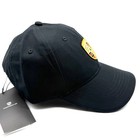 Porsche Crest Black Adjustable Baseball Cap     Classic Embroidered Motorsport Hat